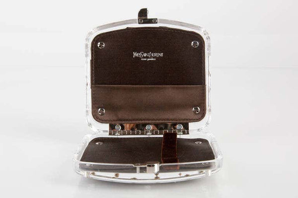 Yves Saint Laurent Lucite and Crystal Clutch Cigarette Case Tom