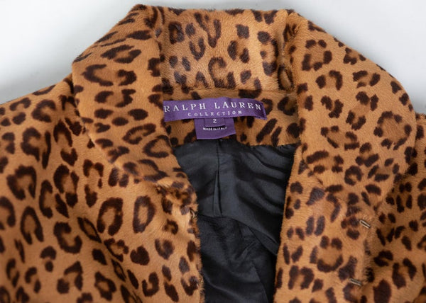 Polo ralph lauren leopard coat store