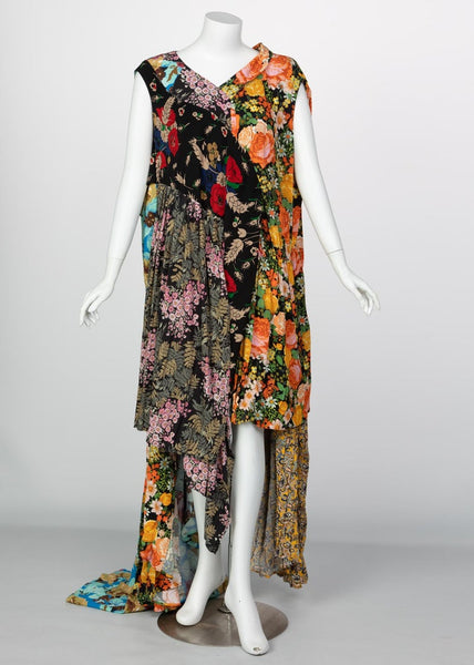 balenciaga floral backless dress Balenciaga Spring 2008 Sculpted Black Neoprene Dress 42 Runway Ghesquiere