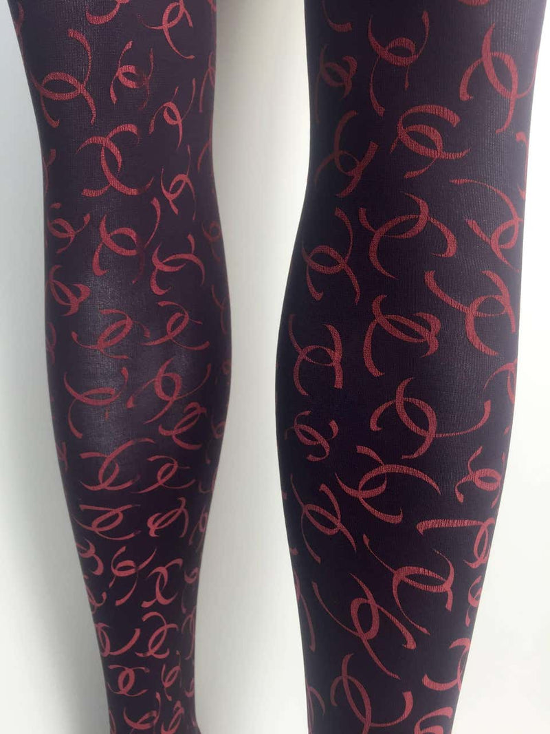 2000 Chanel CC Logo Tights New in Package as seen in Vogue Magazine