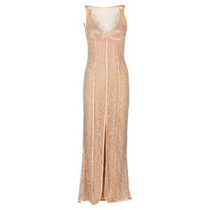 Bob Mackie Extraordinary 1990s Art Deco Beaded Gown