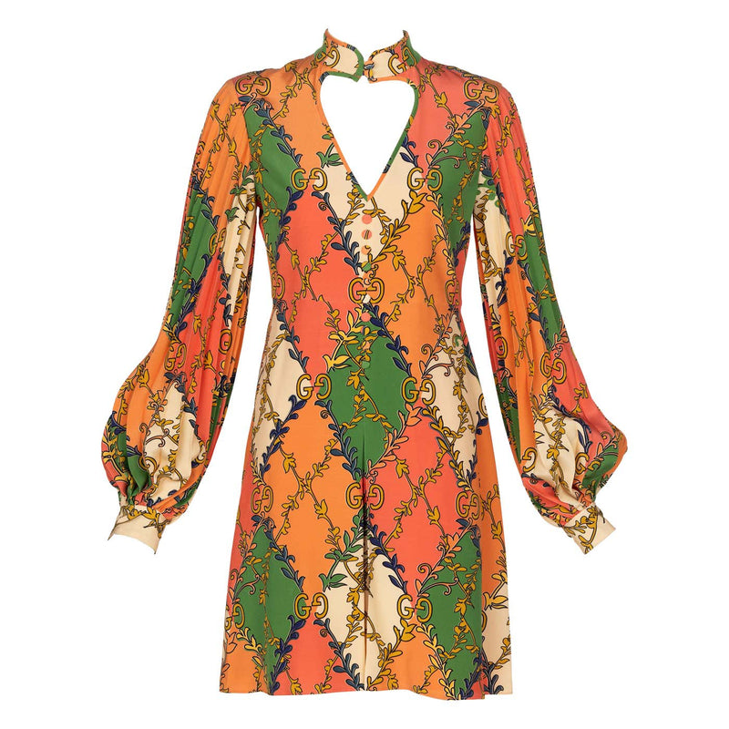 gucci design dress GUCCI Vintage 1973 Monogram, Horsebit Dress, Extremely Rare, Women's Clothing, Dresses, Designer, Clothing