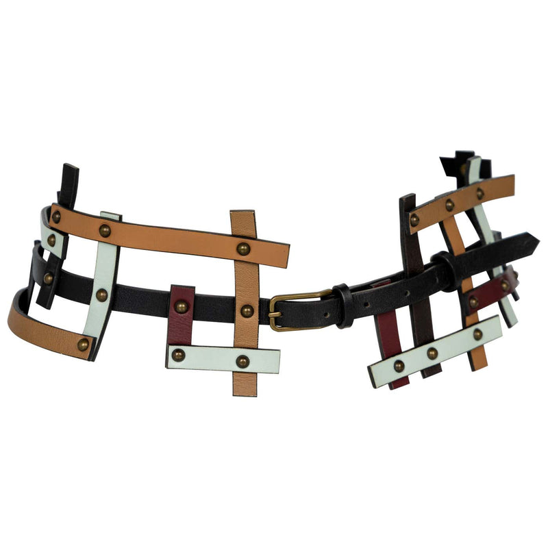 Missoni Fall 2007 Multicolor Leather Lattice Runway Belt