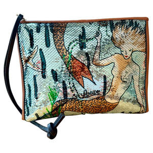 Loewe Paula's Ibiza Mermaid Fish Scale Clutch 2018