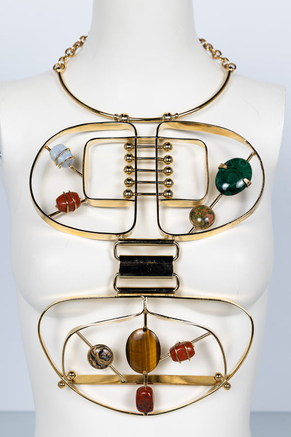 Missoni Fall 2008 Runway Body Necklace — Sculptural, Semi-Precious, Iconic