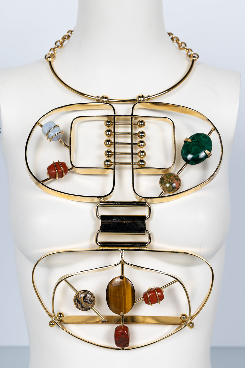 Missoni Fall 2008 Runway Body Necklace — Sculptural, Semi-Precious, Iconic