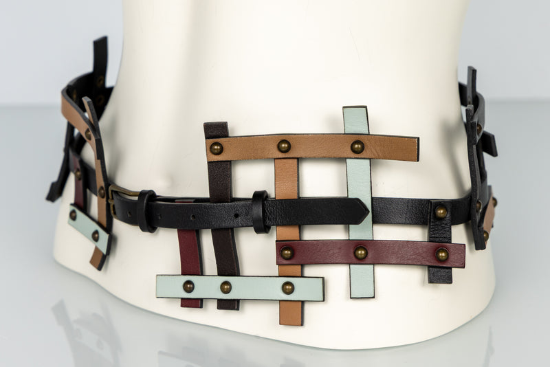 Missoni Fall 2007 Multicolor Leather Lattice Runway Belt