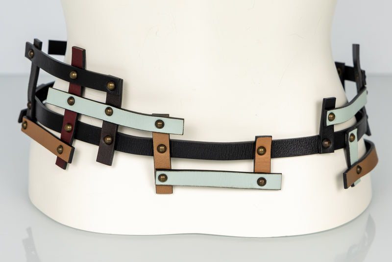 Missoni Fall 2007 Multicolor Leather Lattice Runway Belt