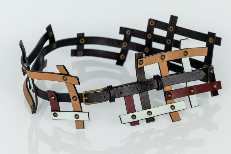 Missoni Fall 2007 Multicolor Leather Lattice Runway Belt