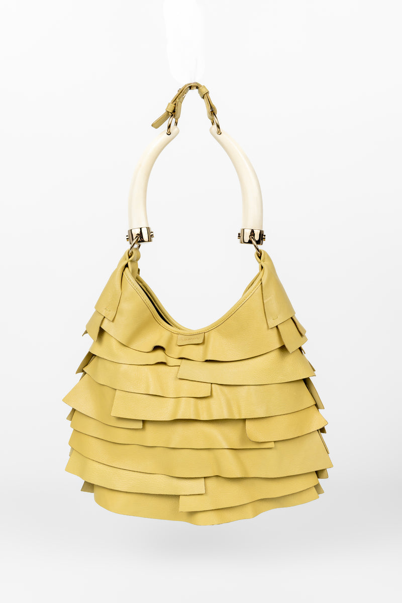 Yves Saint Laurent Tom Ford Butter Yellow Leather Mombasa Bag, 2004