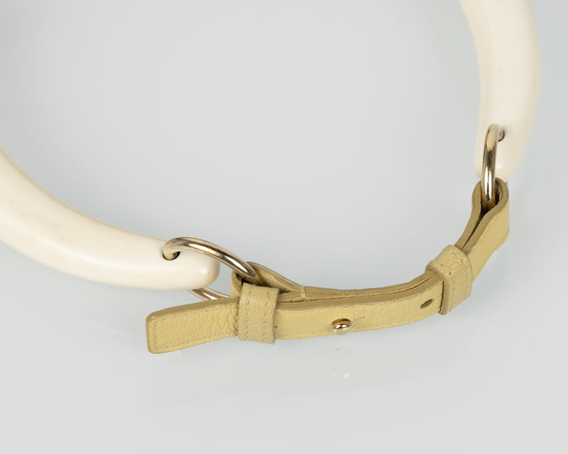 Yves Saint Laurent Tom Ford Butter Yellow Leather Mombasa Bag, 2004