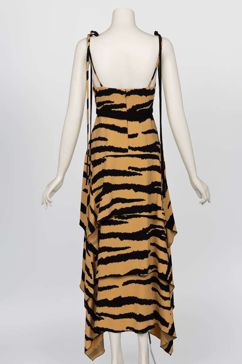 Proenza Schouler Fall 2018 Tiger Print Cutout Dress