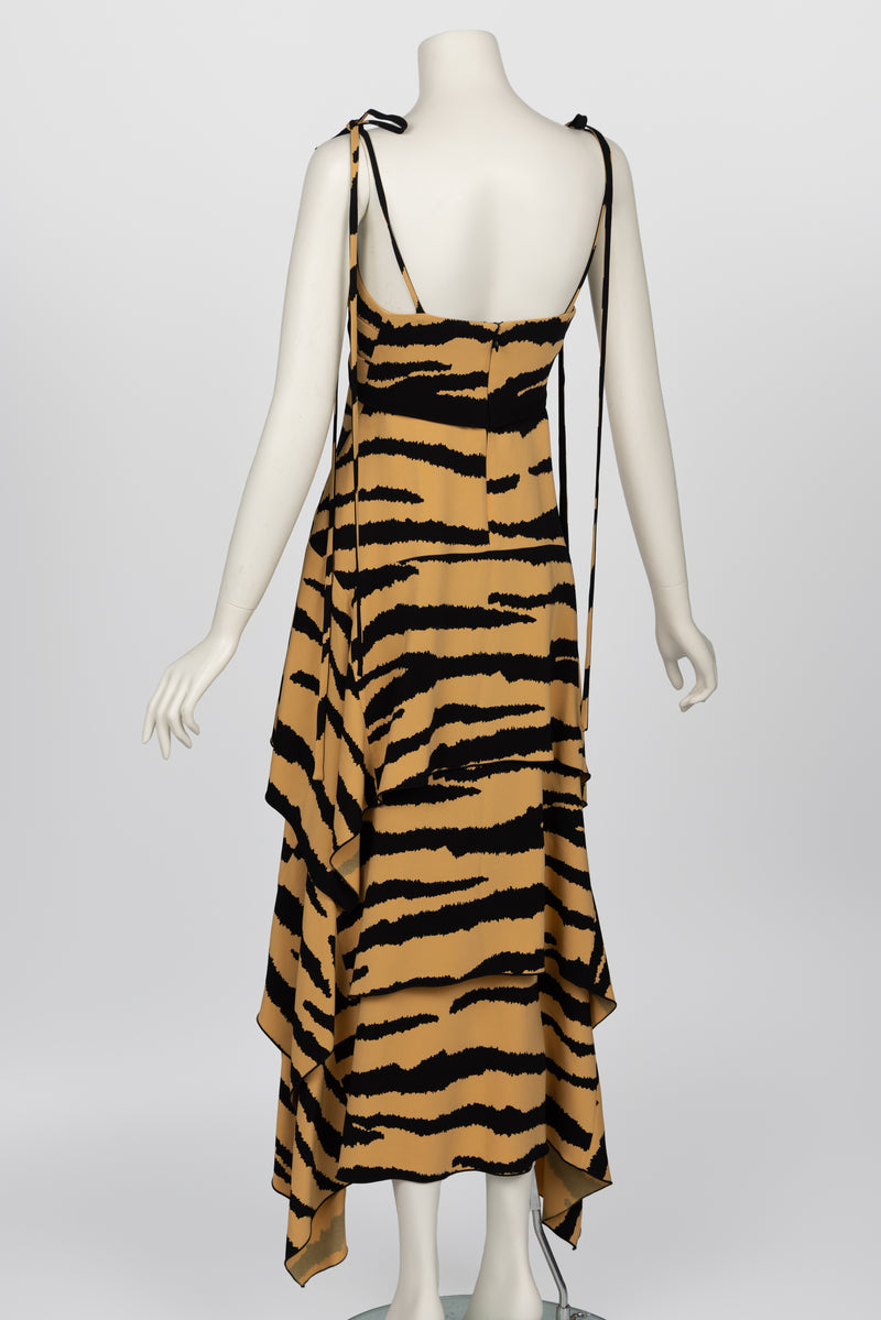 Proenza Schouler Fall 2018 Tiger Print Cutout Dress