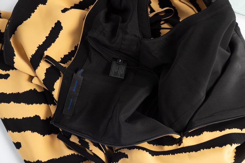 Proenza Schouler Fall 2018 Tiger Print Cutout Dress