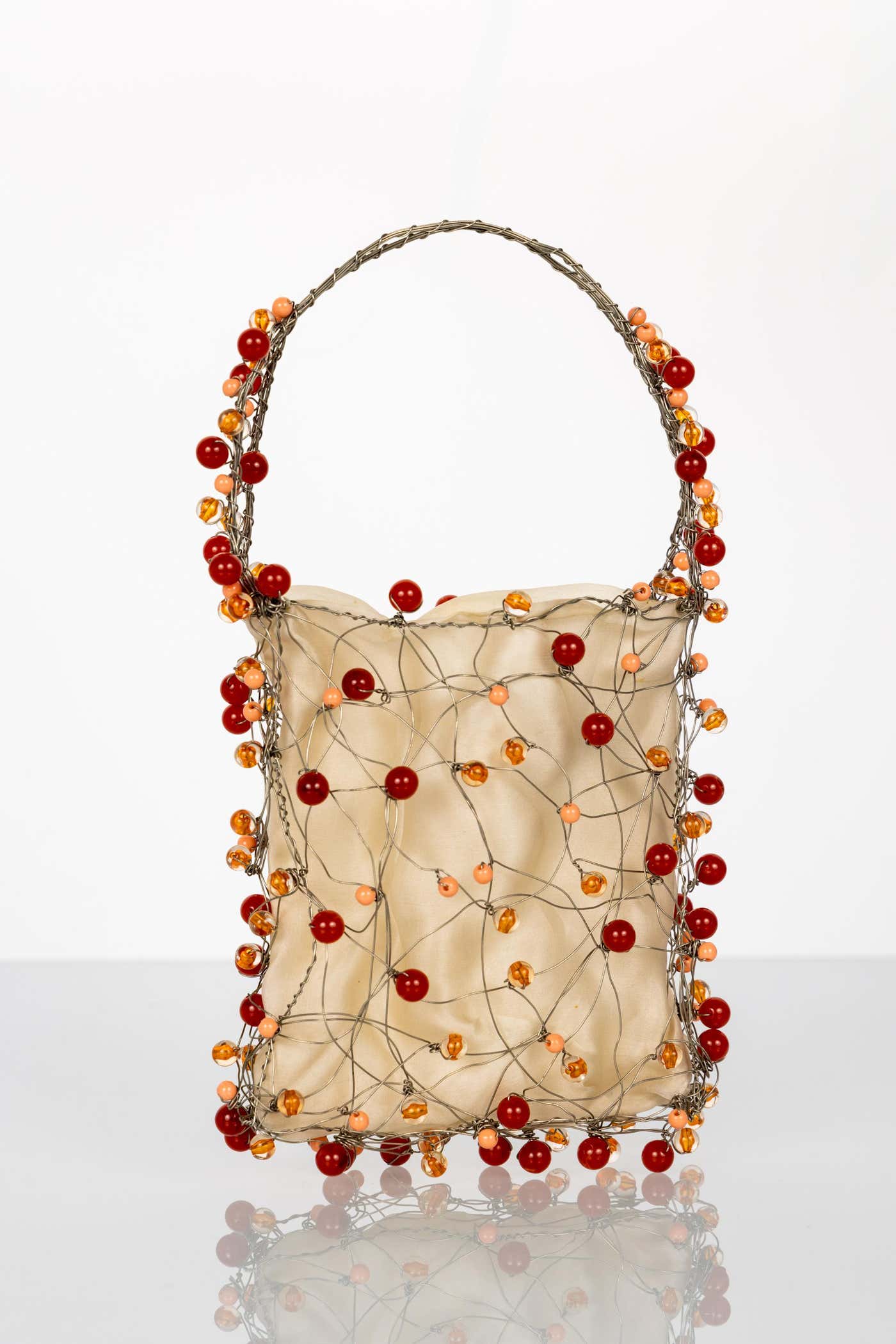 BOTTEGA VENETA ビーズバッグ Vintage Bottega Veneta Beaded Bag – Basha Gold