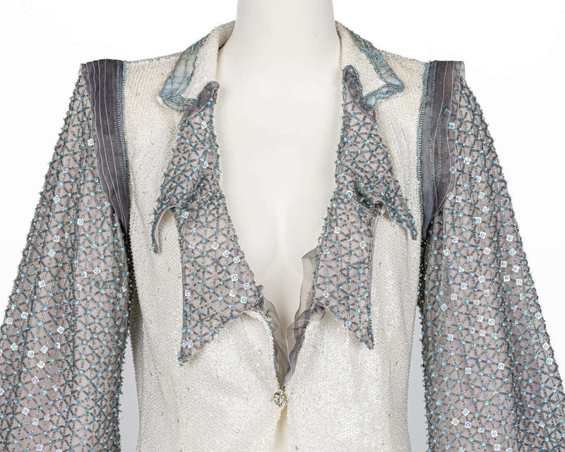 Giorgio Armani Beaded Crystal & Sequin Jacket