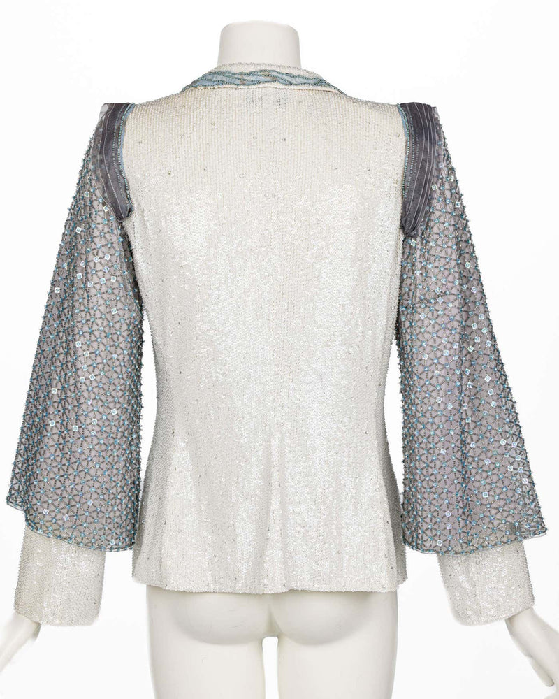 Giorgio Armani Beaded Crystal & Sequin Jacket