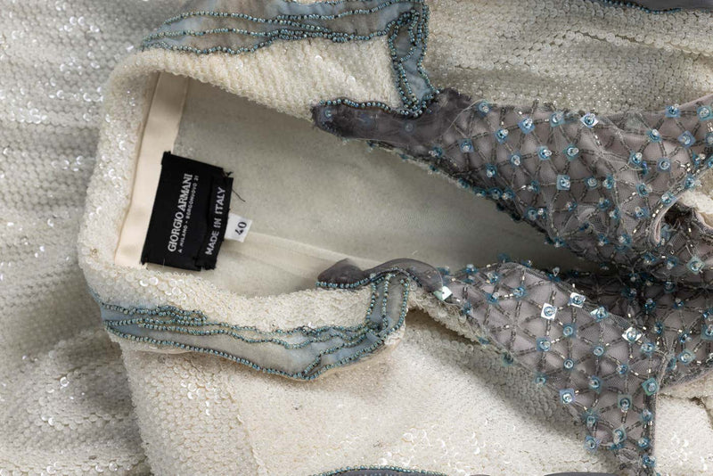 Giorgio Armani Beaded Crystal & Sequin Jacket