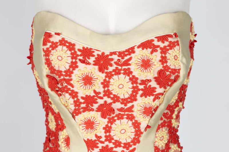 Prada Most Wanted Spring 2012 Floral Embroidered Pinup Bodysuit