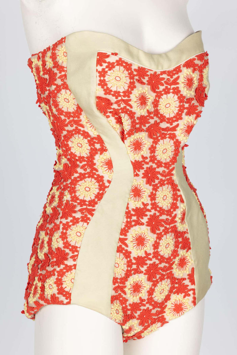 Prada Most Wanted Spring 2012 Floral Embroidered Pinup Bodysuit