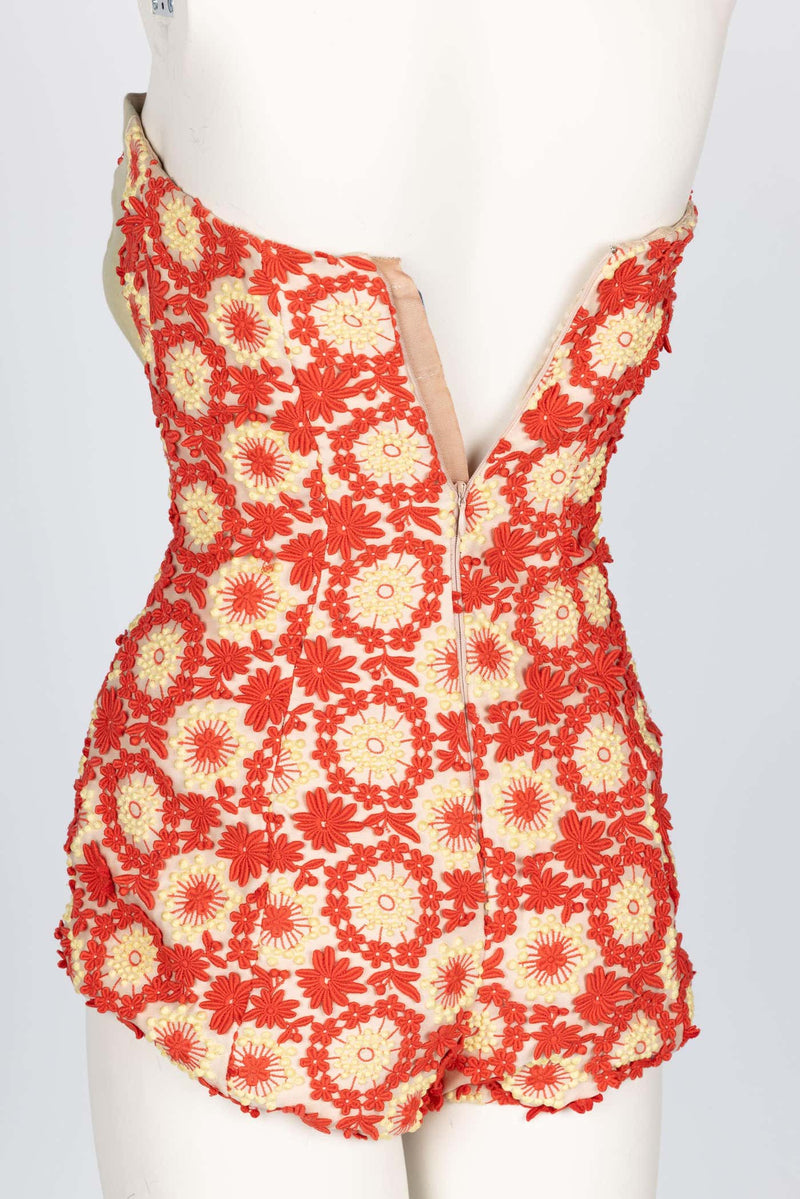 Prada Most Wanted Spring 2012 Floral Embroidered Pinup Bodysuit