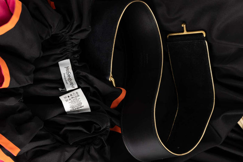 Yves Saint Laurent YSL Runway Balck & Pink Flamenco Dress, Spring 2011