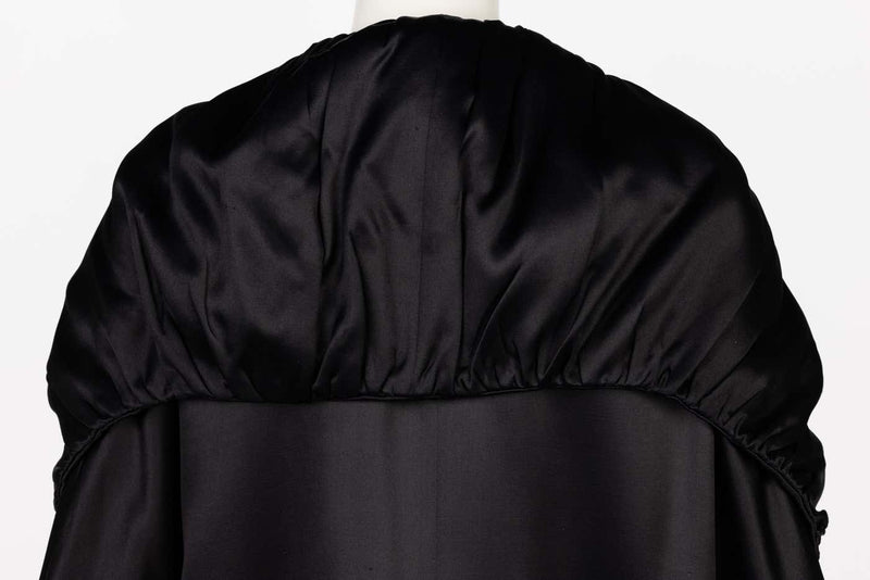 Dries Van Noten Black Silk Wool Coat Fall 2000 Runway