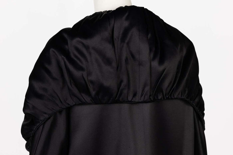 Dries Van Noten Black Silk Wool Coat Fall 2000 Runway