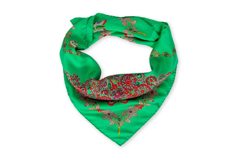 Vintage Bottega Veneta Butterfly Jewel Scarf