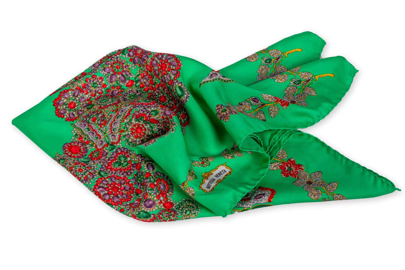 Vintage Bottega Veneta Butterfly Jewel Scarf