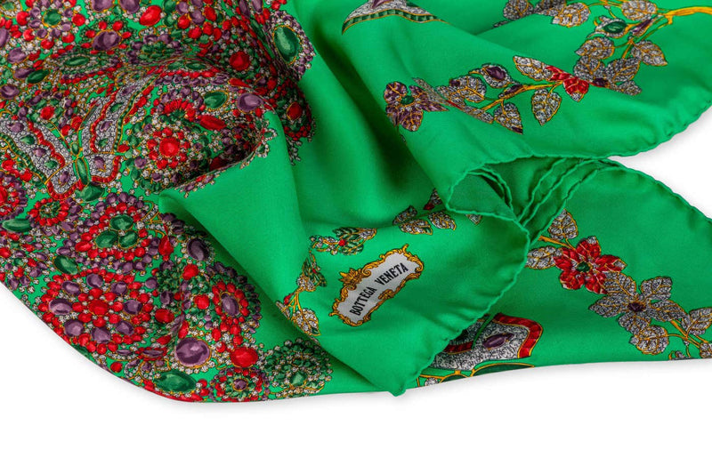Vintage Bottega Veneta Butterfly Jewel Scarf