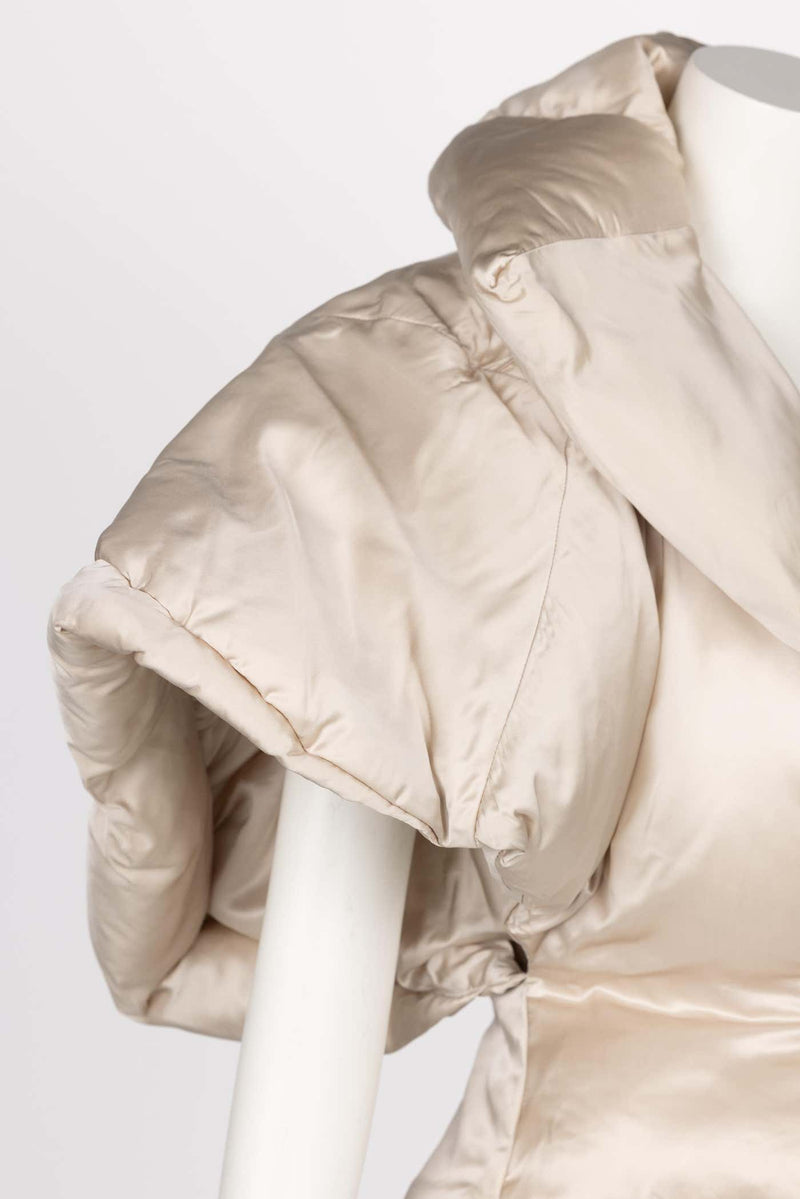 Stella McCartney F/W 2004 Champagne Sculptural Show Stopping Puffer Jacket