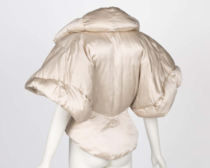 Stella McCartney F/W 2004 Champagne Sculptural Show Stopping Puffer Jacket