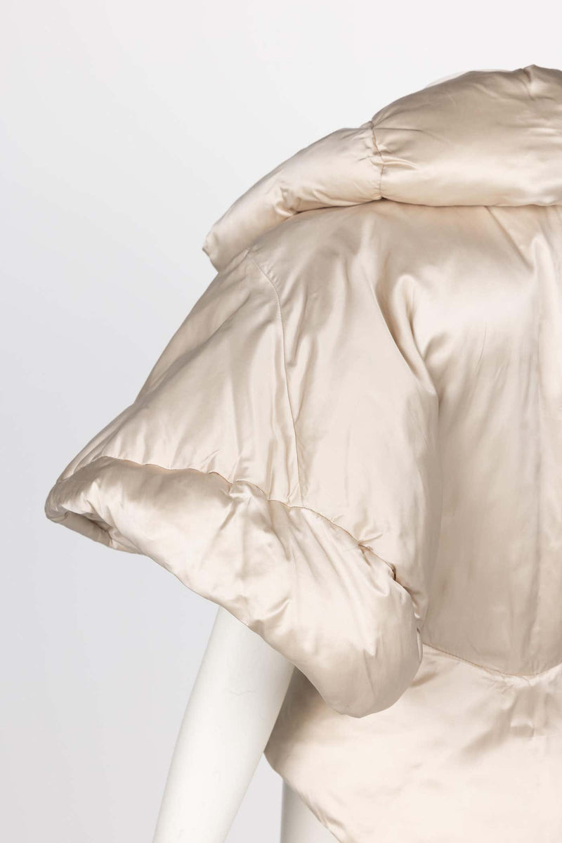 Stella McCartney F/W 2004 Champagne Sculptural Show Stopping Puffer Jacket