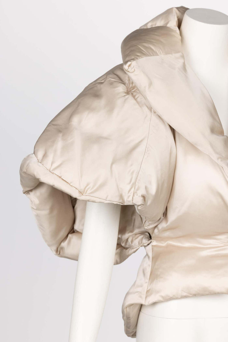 Stella McCartney F/W 2004 Champagne Sculptural Show Stopping Puffer Jacket