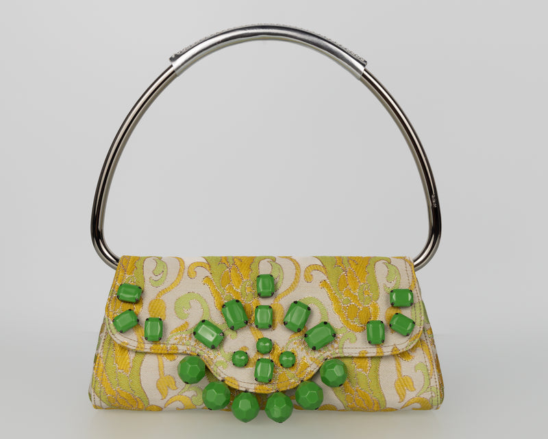 Prada Spring 2003 Jeweled Brocade Swing Bag – Iconic Y2K
