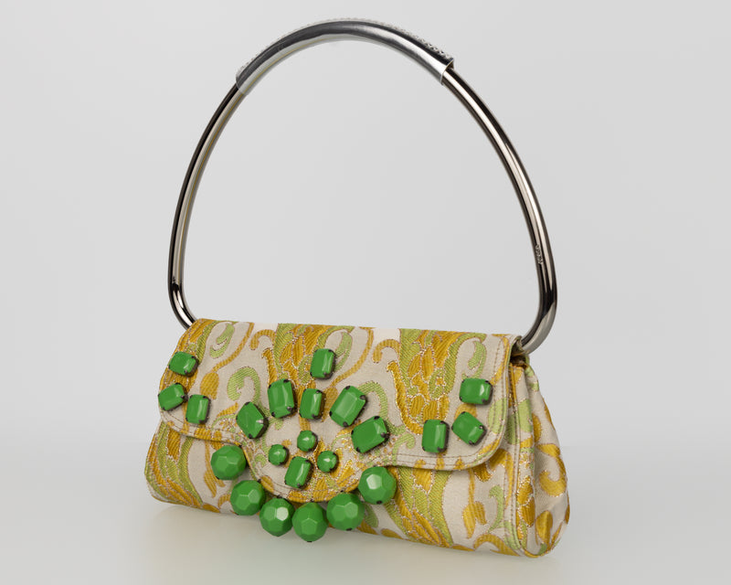 Prada Spring 2003 Jeweled Brocade Swing Bag – Iconic Y2K