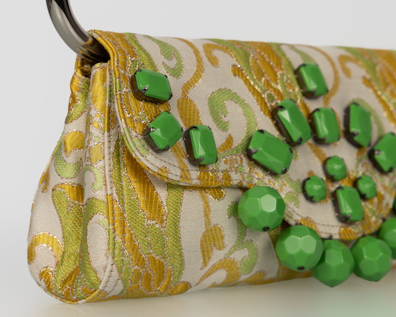 Prada Spring 2003 Jeweled Brocade Swing Bag – Iconic Y2K