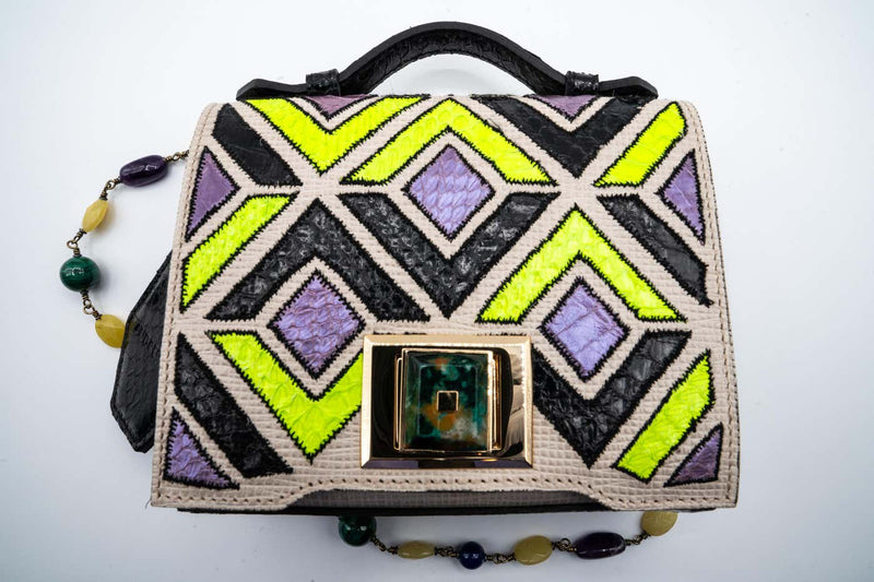 Andrew GN Multicolored Semi-precious Stones Bag F/W 2015