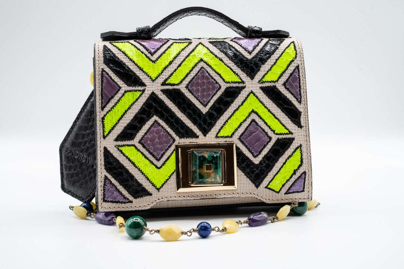 Andrew GN Multicolored Semi-precious Stones Bag F/W 2015