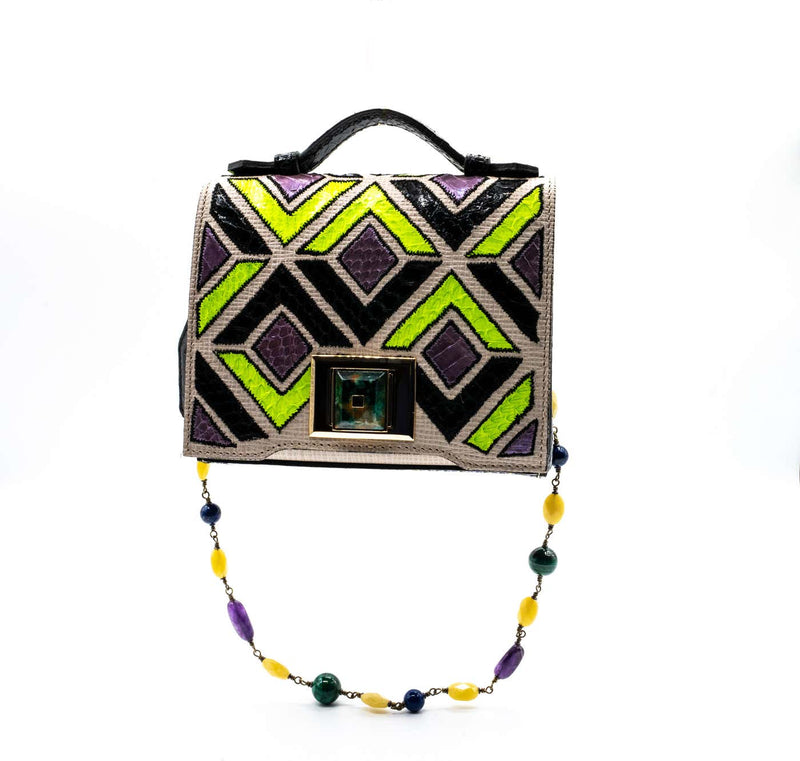 Andrew GN Multicolored Semi-precious Stones Bag F/W 2015