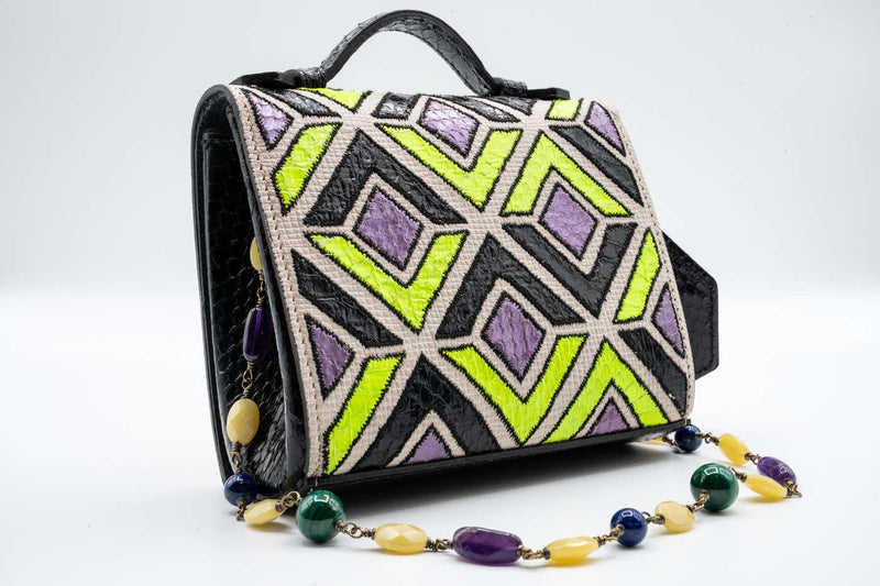 Andrew GN Multicolored Semi-precious Stones Bag F/W 2015