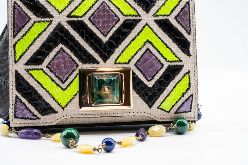 Andrew GN Multicolored Semi-precious Stones Bag F/W 2015
