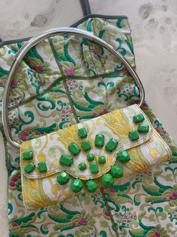 Prada Spring 2003 Jeweled Brocade Swing Bag – Iconic Y2K