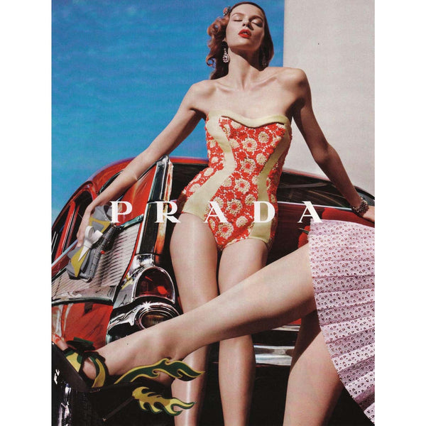 Prada Most Wanted Spring 2012 Floral Embroidered Pinup Bodysuit