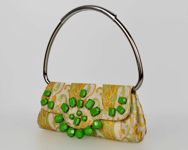 Prada Spring 2003 Jeweled Brocade Swing Bag – Iconic Y2K