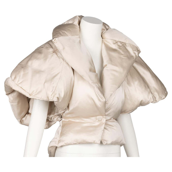 Stella McCartney F/W 2004 Champagne Sculptural Show Stopping Puffer Jacket
