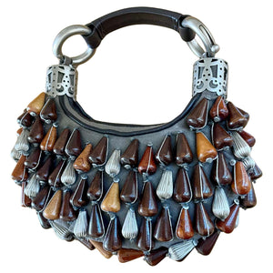 Vintage Chloé Wood Beaded Bag