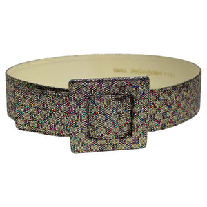 Vintage Yves Saint Laurent Metallic Glitter Belt