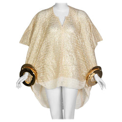 Junya Watanabe Comme des Garcons Open Knit Gold Bracelet Top, 2016